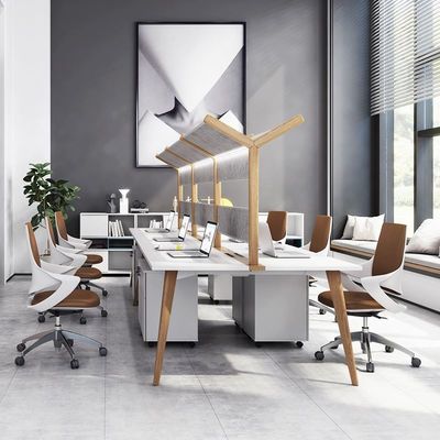 Tableau de bureau commercial moderne pour deux personnes avec certification ISO9001/ISO14001