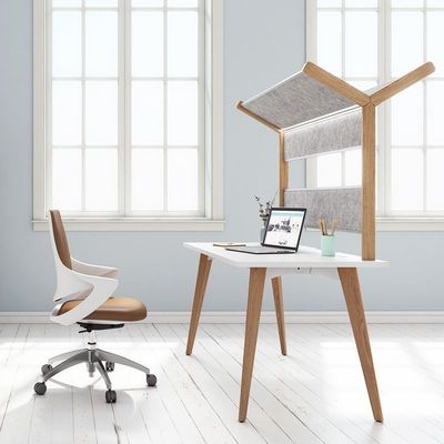 Tableau de bureau commercial moderne pour deux personnes avec certification ISO9001/ISO14001
