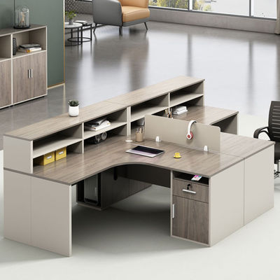 Système de bureau modulaire pour 4 personnes Meubles de bureau personnalisables de design moderne