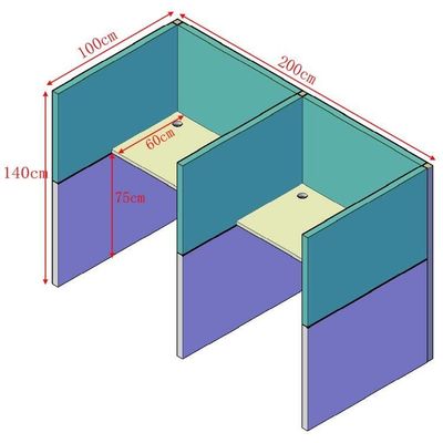 Bâtiment de bureaux Mobilier de bureau modulaire