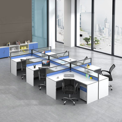Station de travail de bureau simple Combinaison de chaise de bureau et de partition pour la productivité
