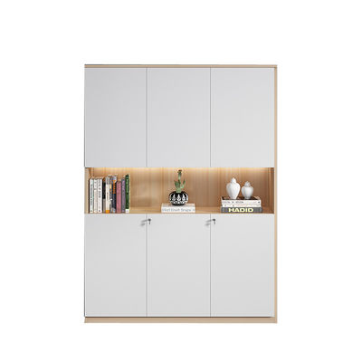 Armoire de bibliothèque réglable en bois massif pour les meubles de bureau et le stockage de fichiers