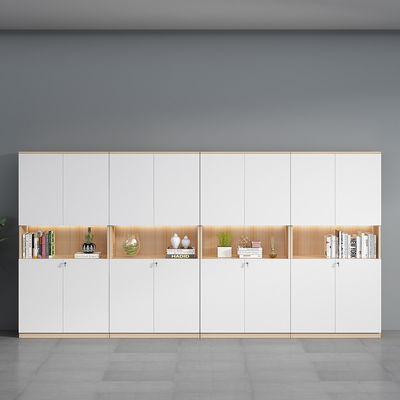 Armoire de bibliothèque réglable en bois massif pour les meubles de bureau et le stockage de fichiers