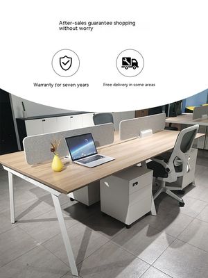 Meubles de bureau modernes Panneau MDF Tableaux et chaises de bureau pour bureau du personnel
