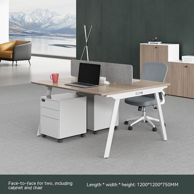 Meubles de bureau modernes Panneau MDF Tableaux et chaises de bureau pour bureau du personnel