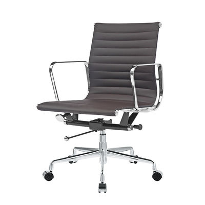 Chaise de bureau de hauteur réglable avec roues pivotantes et cuir synthétique en PU