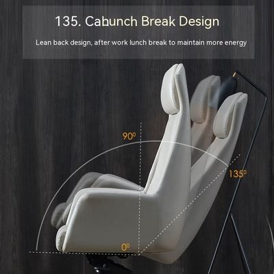 Chaise pivotante en cuir réglable en hauteur pour les négociations administratives de bureau et le patron