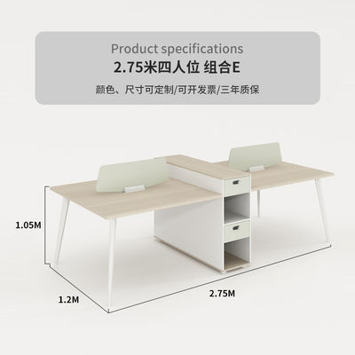 Bureau de la station de travail des employés de Gridlock équipé d'un design moderne pour l'efficacité de l'hôpital