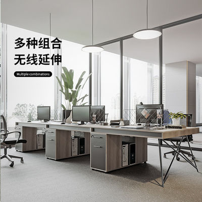 Bureau en bois massif de style industriel Bureau du personnel avec couleurs personnalisées et emballage du courrier