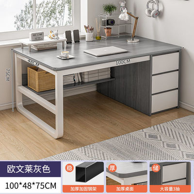 Meubles de bureau modernes et simples Meubles de bureau de chambre en bois de fer Bureau de bureau pour le bureau à domicile