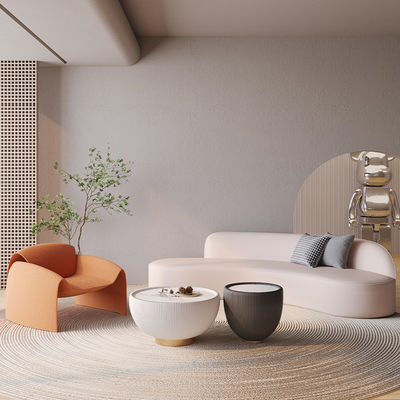 Emballage du courrier Hôtel cinq étoiles Lobby Lounge Sofa avec combinaison d'arc de tissu de velours