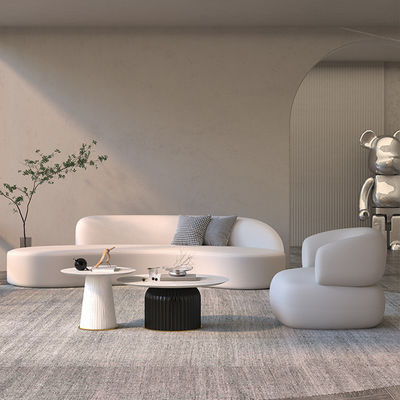 Emballage du courrier Hôtel cinq étoiles Lobby Lounge Sofa avec combinaison d'arc de tissu de velours