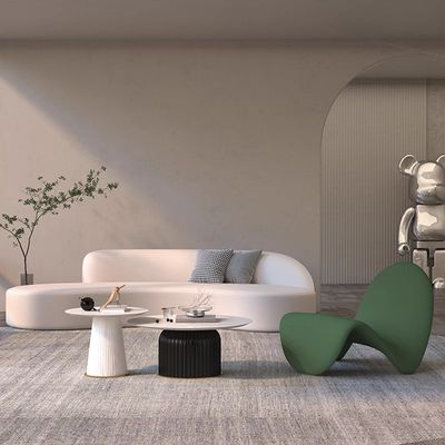 Emballage du courrier Hôtel cinq étoiles Lobby Lounge Sofa avec combinaison d'arc de tissu de velours