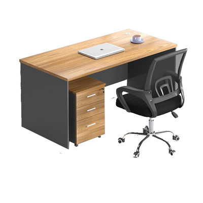 Bureau simple en bois massif pour un seul employé Table informatique de bureau moderne pour la maison et l'apprentissage