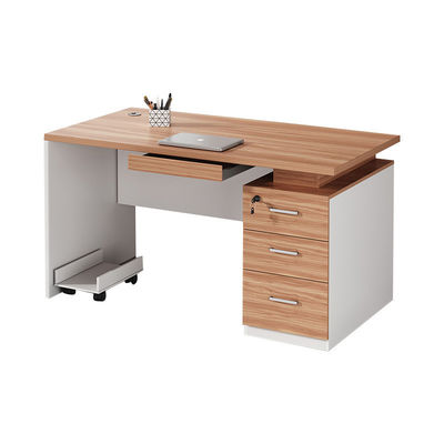 Bureau simple en bois massif pour un seul employé Table informatique de bureau moderne pour la maison et l'apprentissage