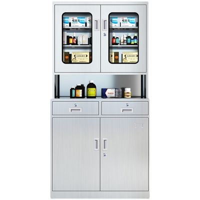 90*40*180cm Spécifications Armoire médicale en acier inoxydable pour hôpital et clinique