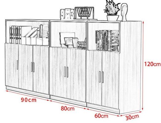 Cabinet de garde-manger à deux portes avec un design moderne et T/T 30% de dépôt 70% de solde