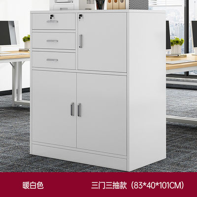 Structure assembler la structure de bureau moderne tiroir en bois avec verrouillage armoire mobile