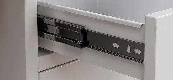 Meubles commerciaux bureau bureau bureau d'informatique en acier bureau unique avec tiroir à verrouillage durable