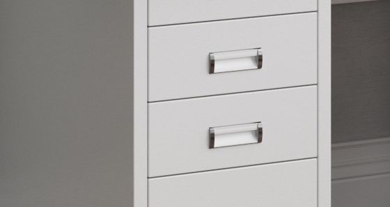 Meubles commerciaux bureau bureau bureau d'informatique en acier bureau unique avec tiroir à verrouillage durable