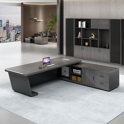 High Tech Black Boss Manager Tableau de bureau et combinaison de chaise pour le client fourni