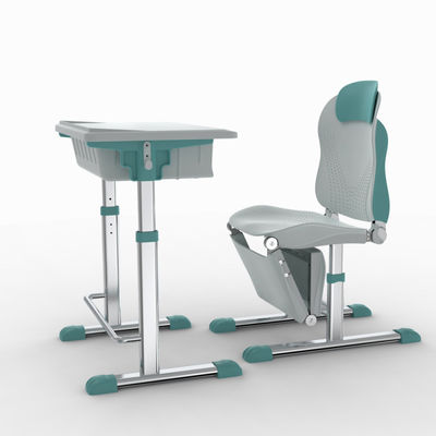 Conception moderne de l'étude reculée réglable bureau et chaise ensemble pour l'enseignement à domicile à l'école