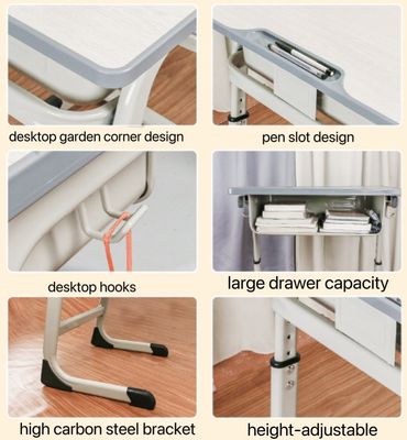 Meubles de chambre à coucher Table et chaise réglable pour étudiants uniques