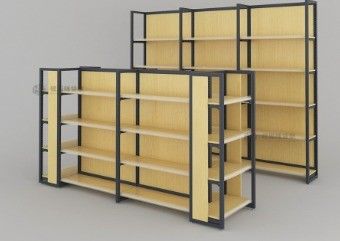 Étagère d'affichage à quatre colonnes pour les supermarchés, les pharmacies et les magasins de papeterie