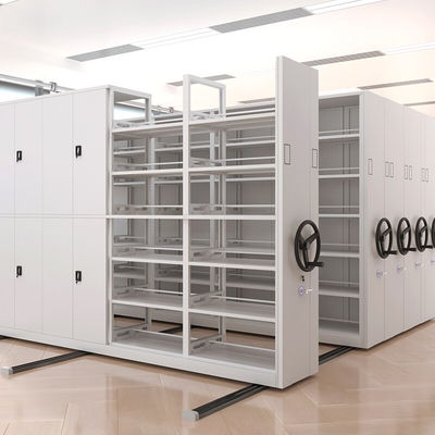 Armoire de dossiers manuelle mobile étagère intensive pour les archives fournies par le client