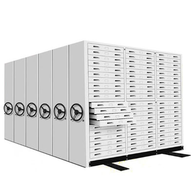 Armoire de dossiers manuelle mobile étagère intensive pour les archives fournies par le client