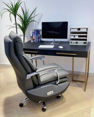 Chaise de chef confortable de design moderne avec charge USB sans fil et massage électrique