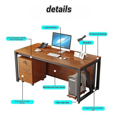 Bureau en bois massif Bureau de bureau bureau de bureau de bureau Morden Bureau poste de travail