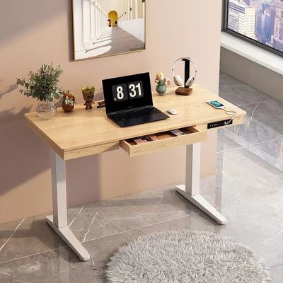 Bureau de bureau unique pour bureau debout et ordinateur portable gratuit Moins de 50 dB de bruit en acier inoxydable
