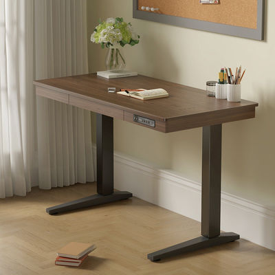 Bureau de bureau unique pour bureau debout et ordinateur portable gratuit Moins de 50 dB de bruit en acier inoxydable