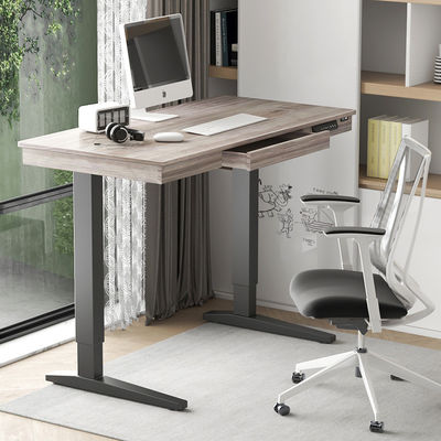 Bureau de bureau unique pour bureau debout et ordinateur portable gratuit Moins de 50 dB de bruit en acier inoxydable
