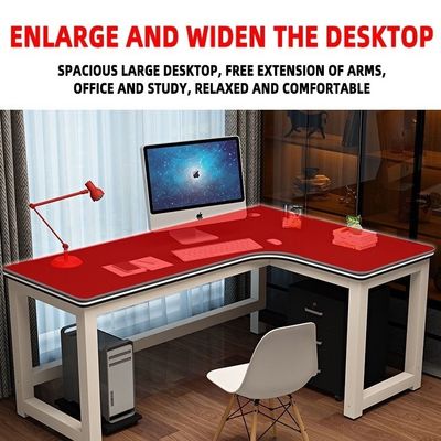 Bureau d'ordinateur de bureau avec forme convertible en L et couleurs personnalisées
