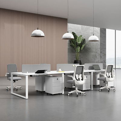 Zone de travail ouverte Meubles de bureau Stations de travail avec surface en mélamine
