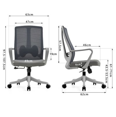 Emballement du courrier à l'arrière haute maison en tissu ergonomique en rotation Chaise de bureau pour gestionnaire