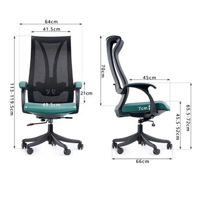 Chaise à filet pivotant de bureau standard BIFMA pour bureau informatique