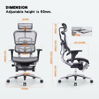Chaise de bureau confortable pour jeux de course avec fonction réglable et support lombaire