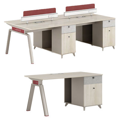 Matériel de station de travail en bois de forme personnalisée moderne pour les meubles scolaires et de bureau