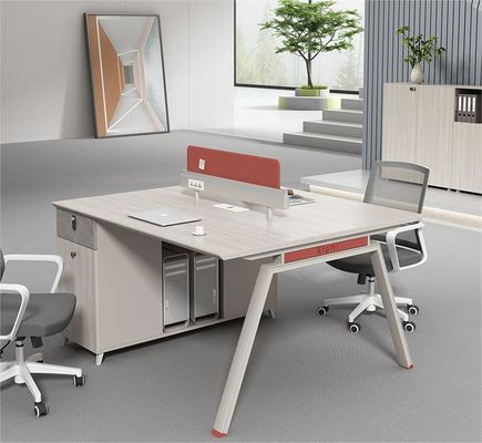 Meubles de bureau 4 personnes Table du personnel avec poste de travail modulaire et tiroir