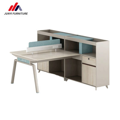 PANEL Bois de style moderne bureau pour quatre personnes bureau et chaise combiné pour poste de travail