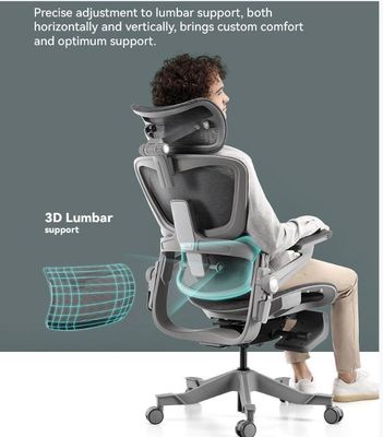 Chaise pivotante exécutive avec repose-pieds réglable certifiée ISO9001/ISO14001