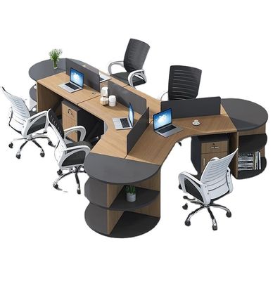 Meubles de bureau Bureau du personnel de l'entreprise CBD avec 2/3/6 postes de travail et combinaison de cloisons