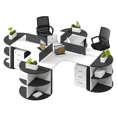 Lieux de travail Meubles de bureau Combinaison de bureau et de chaise en bois pour 3/6 personnes