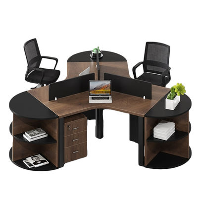 Lieux de travail Meubles de bureau Combinaison de bureau et de chaise en bois pour 3/6 personnes
