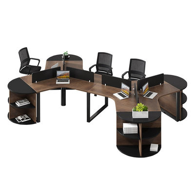 Lieux de travail Meubles de bureau Combinaison de bureau et de chaise en bois pour 3/6 personnes
