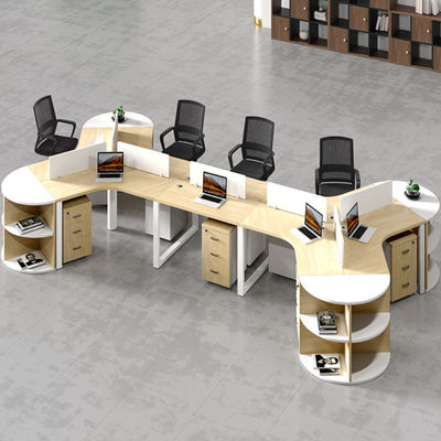Lieux de travail Meubles de bureau Combinaison de bureau et de chaise en bois pour 3/6 personnes