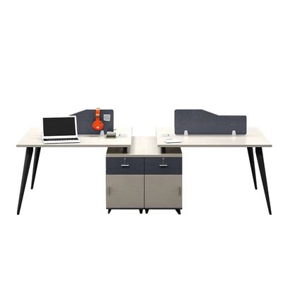 Tableau de travail de bureau / verre / tissu / acier pour meubles sur mesure